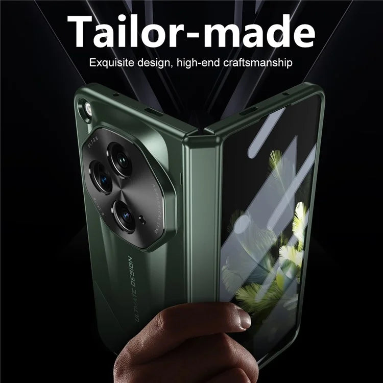 For OnePlus Open Phone Case Tempered Glass Film Hinge Protection Hard PC Cover