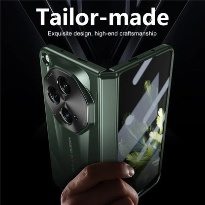 For OnePlus Open Phone Case Tempered Glass Film Hinge Protection Hard PC Cover