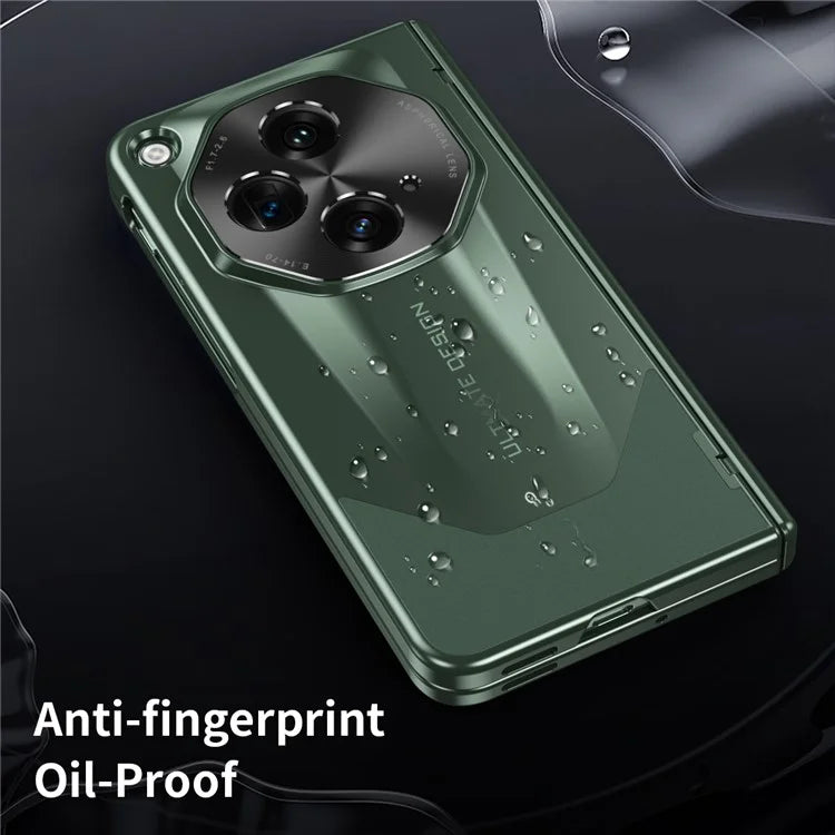 For OnePlus Open Phone Case Tempered Glass Film Hinge Protection Hard PC Cover
