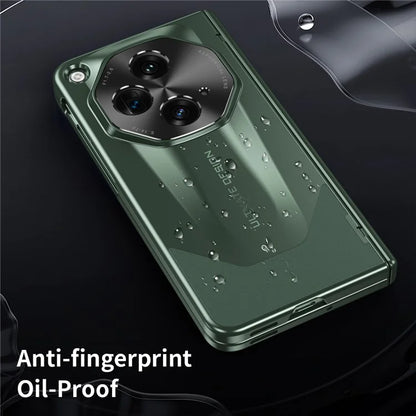 For OnePlus Open Phone Case Tempered Glass Film Hinge Protection Hard PC Cover