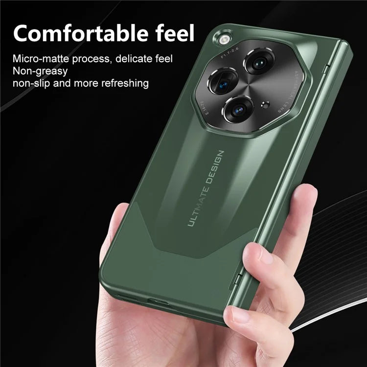 For OnePlus Open Phone Case Tempered Glass Film Hinge Protection Hard PC Cover