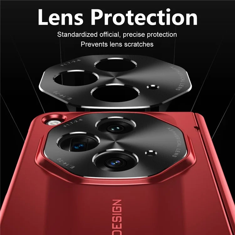 For OnePlus Open Phone Case Tempered Glass Film Hinge Protection Hard PC Cover