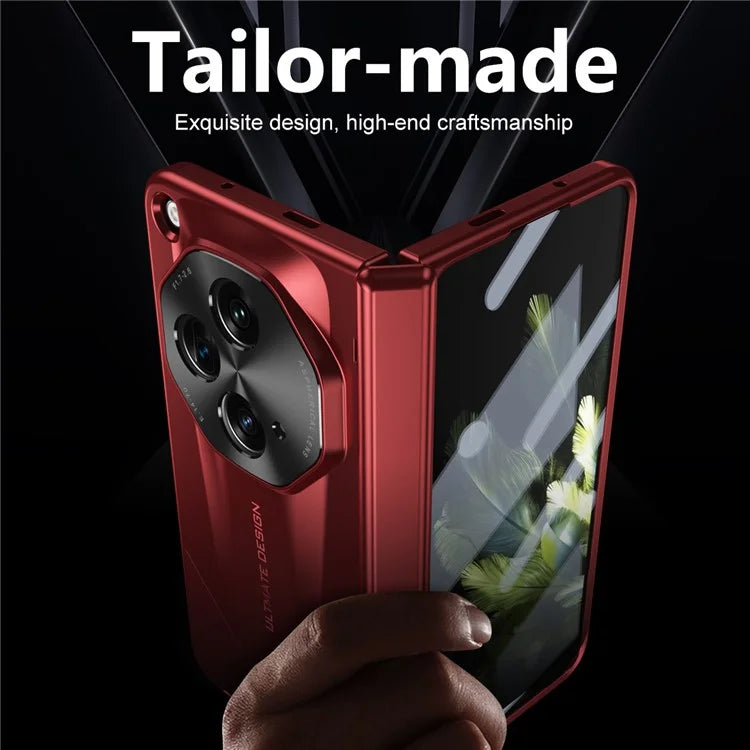 For OnePlus Open Phone Case Tempered Glass Film Hinge Protection Hard PC Cover