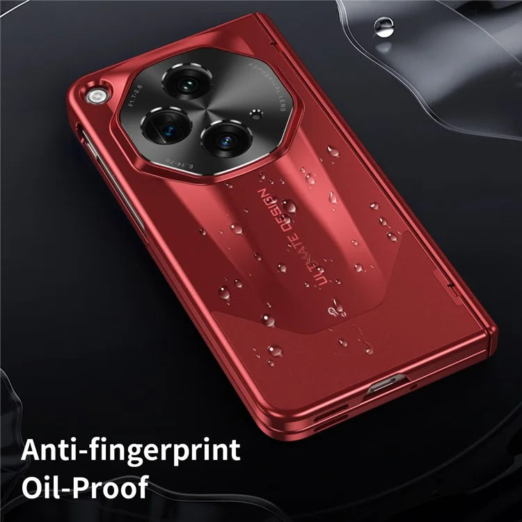 For OnePlus Open Phone Case Tempered Glass Film Hinge Protection Hard PC Cover