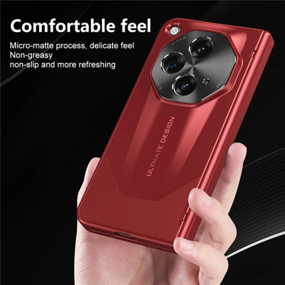 For OnePlus Open Phone Case Tempered Glass Film Hinge Protection Hard PC Cover