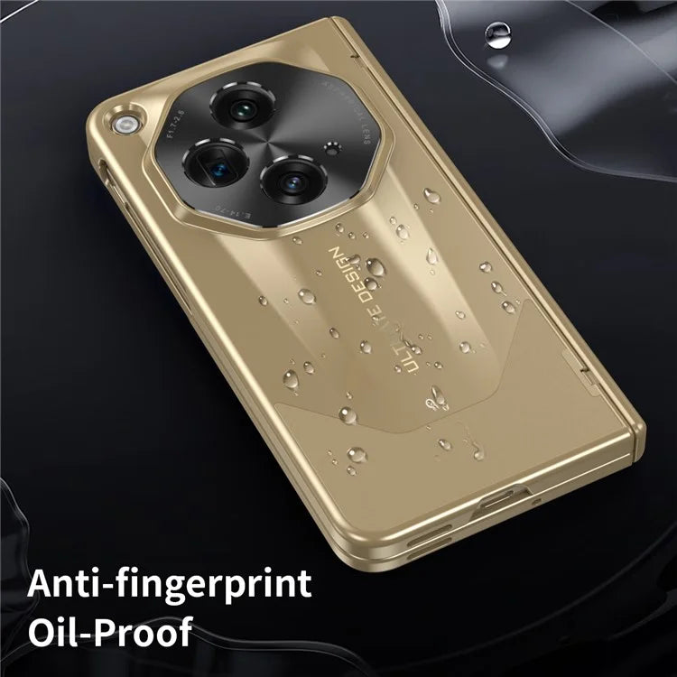 For OnePlus Open Phone Case Tempered Glass Film Hinge Protection Hard PC Cover