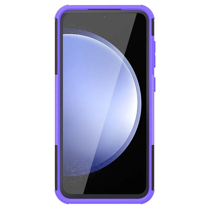 For Samsung Galaxy S23 FE Case Cool Tyre Pattern PC+TPU Kickstand Cover