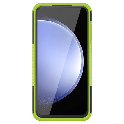 For Samsung Galaxy S23 FE Case Cool Tyre Pattern PC+TPU Kickstand Cover
