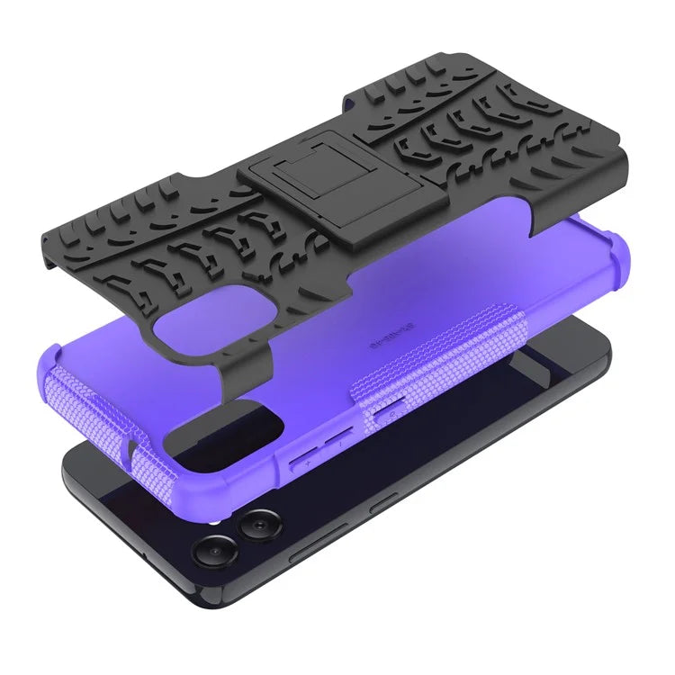 For Samsung Galaxy A05 4G Case Tyre Pattern Design Kickstand Phone Cover