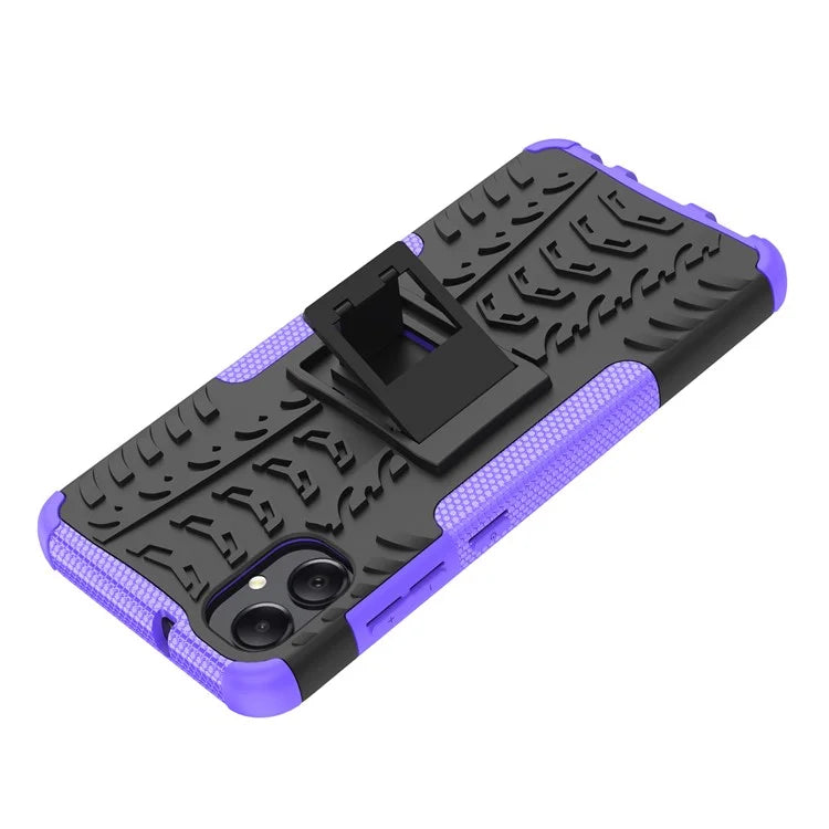 For Samsung Galaxy A05 4G Case Tyre Pattern Design Kickstand Phone Cover