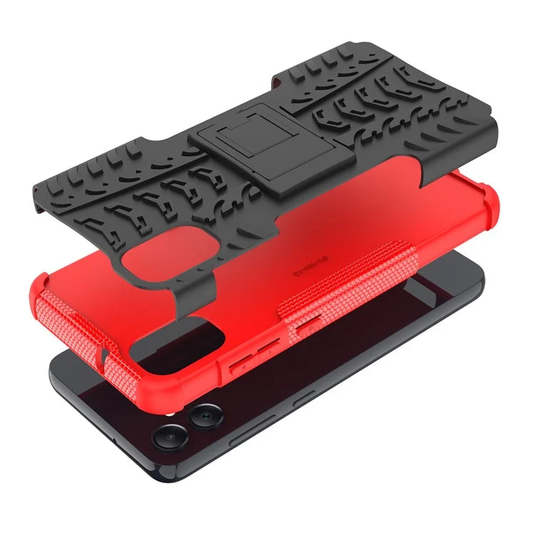 For Samsung Galaxy A05 4G Case Tyre Pattern Design Kickstand Phone Cover