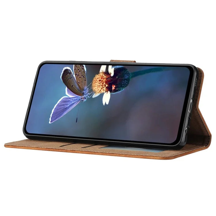 For Samsung Galaxy A15 5G Case Imprinted Butterfly Wallet PU Leather Phone Stand Cover