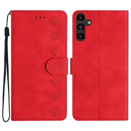 For Samsung Galaxy A15 5G Case Imprinted Butterfly Wallet PU Leather Phone Stand Cover
