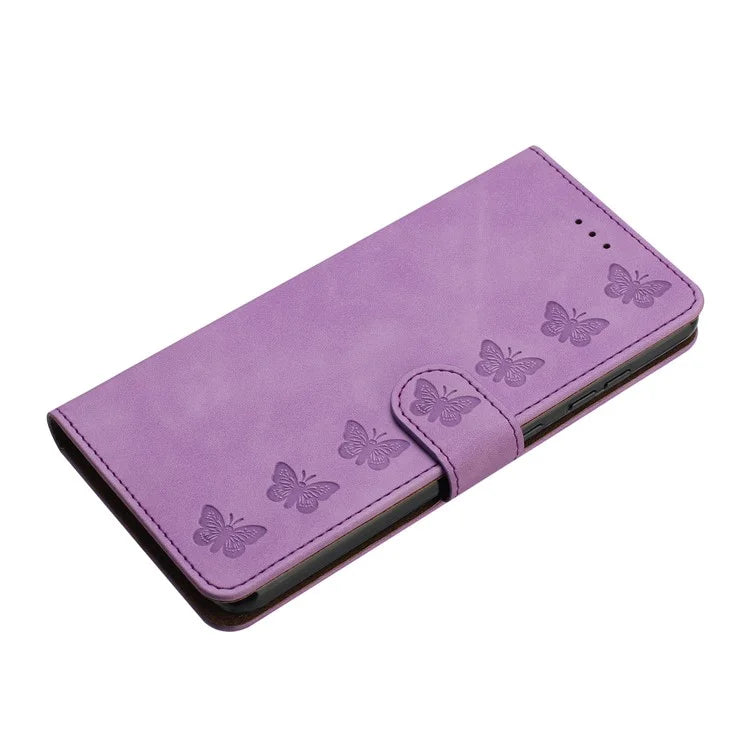For Samsung Galaxy A15 5G Case Imprinted Butterfly Wallet PU Leather Phone Stand Cover