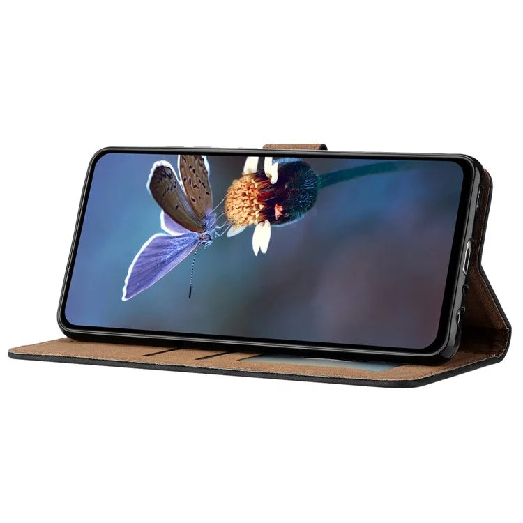 For Samsung Galaxy A15 5G Case Imprinted Butterfly Wallet PU Leather Phone Stand Cover