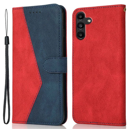 For Samsung Galaxy A05s 4G Case Color Splicing PU Leather Phone Cover