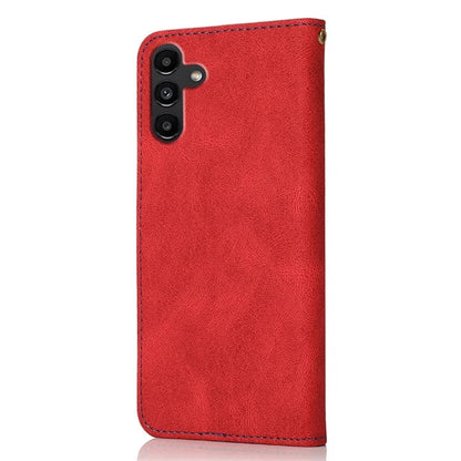 For Samsung Galaxy A05s 4G Case Color Splicing PU Leather Phone Cover