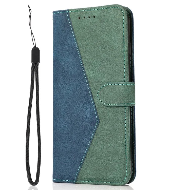 For Samsung Galaxy A05 4G Case Wallet PU Leather Color Splicing Phone Cover