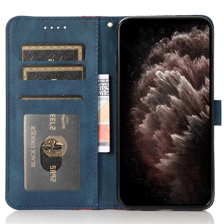 For Samsung Galaxy A05 4G Case Wallet PU Leather Color Splicing Phone Cover