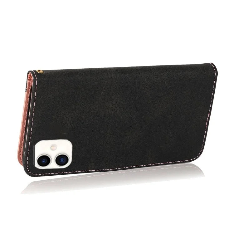 For Samsung Galaxy A05 4G Case Wallet PU Leather Color Splicing Phone Cover