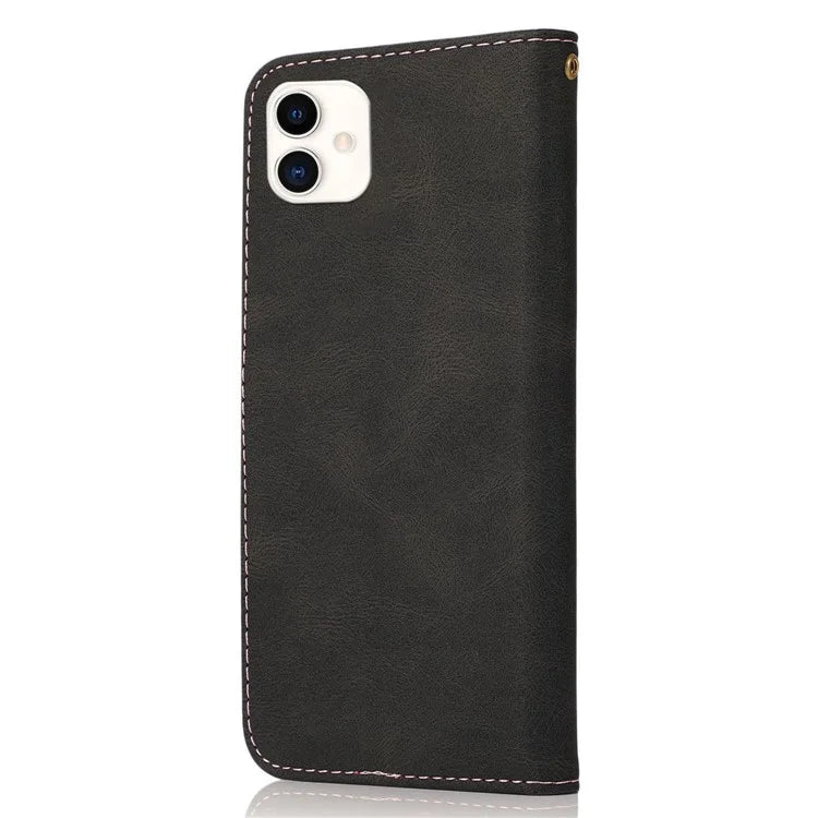 For Samsung Galaxy A05 4G Case Wallet PU Leather Color Splicing Phone Cover