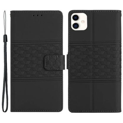 For Samsung Galaxy A05 4G Case Anti-fall Imprinted Rhombus Wallet Stand Phone Cover