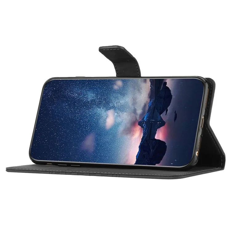 For Samsung Galaxy A05 4G Case Anti-fall Imprinted Rhombus Wallet Stand Phone Cover