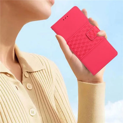 For Samsung Galaxy A05 4G Case Anti-fall Imprinted Rhombus Wallet Stand Phone Cover