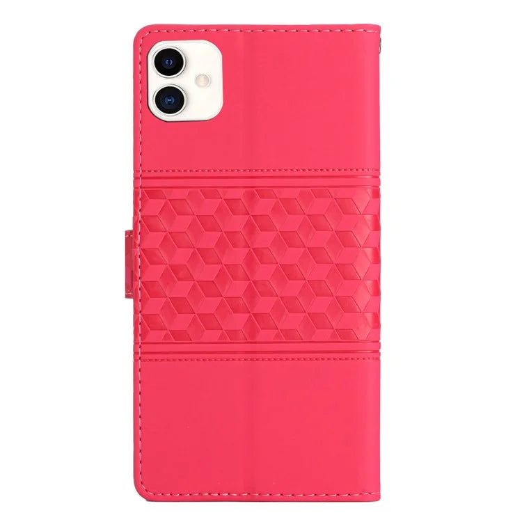For Samsung Galaxy A05 4G Case Anti-fall Imprinted Rhombus Wallet Stand Phone Cover