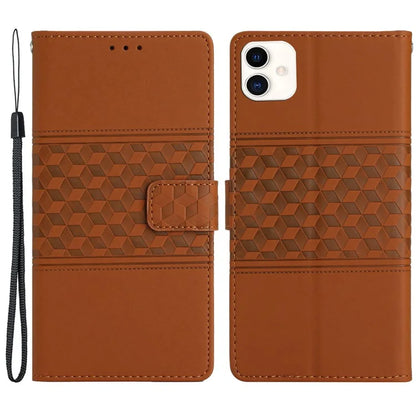For Samsung Galaxy A05 4G Case Anti-fall Imprinted Rhombus Wallet Stand Phone Cover