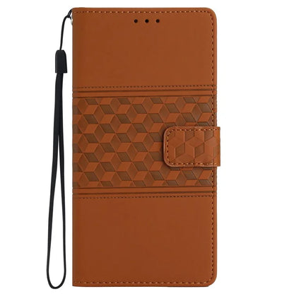 For Samsung Galaxy A05 4G Case Anti-fall Imprinted Rhombus Wallet Stand Phone Cover
