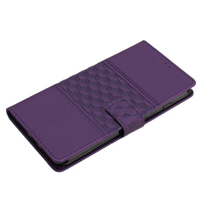 For Samsung Galaxy A05 4G Case Anti-fall Imprinted Rhombus Wallet Stand Phone Cover