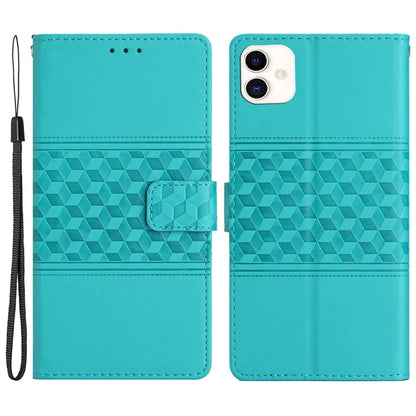 For Samsung Galaxy A05 4G Case Anti-fall Imprinted Rhombus Wallet Stand Phone Cover