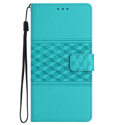 For Samsung Galaxy A05 4G Case Anti-fall Imprinted Rhombus Wallet Stand Phone Cover