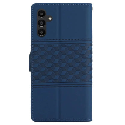 For Samsung Galaxy A05s 4G Case Anti-drop Imprinted Rhombus PU Leather Phone Stand Cover