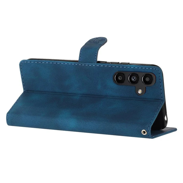 For Samsung Galaxy A05s 4G Case Magnetic PU Leather Imprinted Wallet Phone Protector