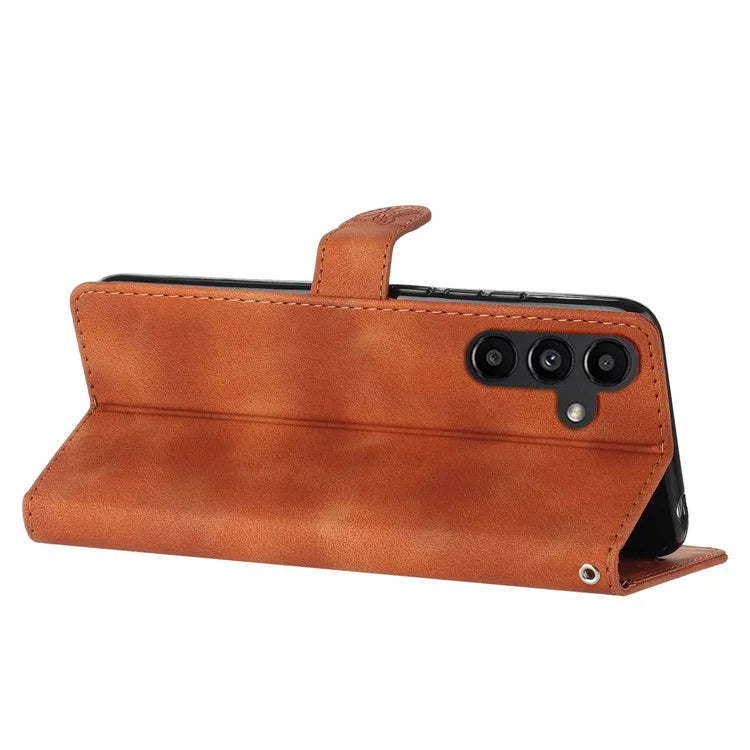 For Samsung Galaxy A05s 4G Case Magnetic PU Leather Imprinted Wallet Phone Protector