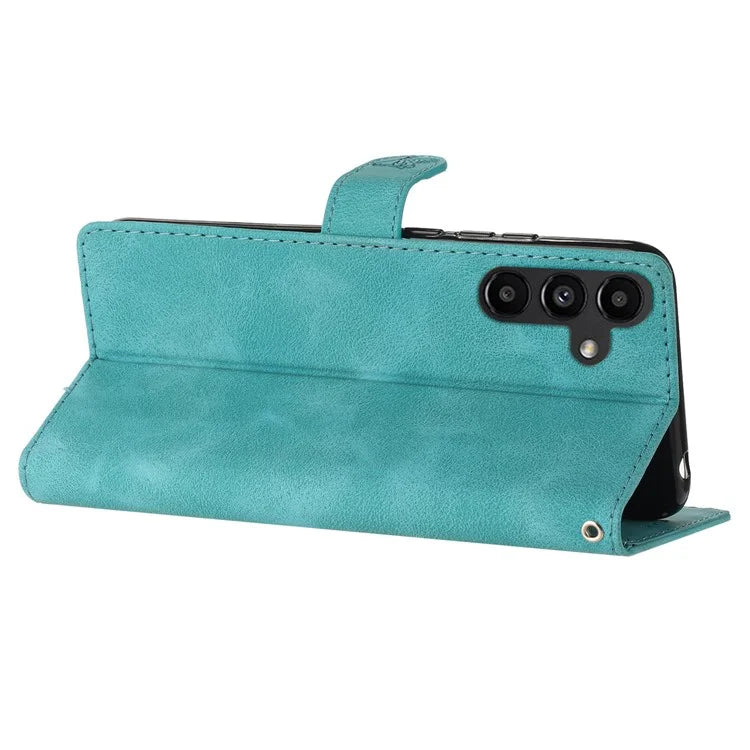 For Samsung Galaxy A05s 4G Case Magnetic PU Leather Imprinted Wallet Phone Protector