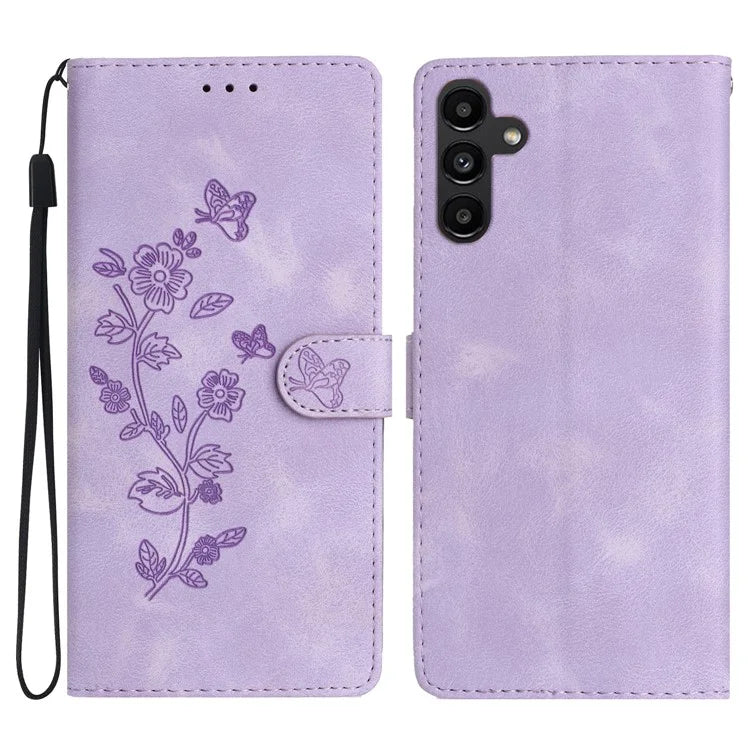 For Samsung Galaxy A05s 4G Case Magnetic PU Leather Imprinted Wallet Phone Protector