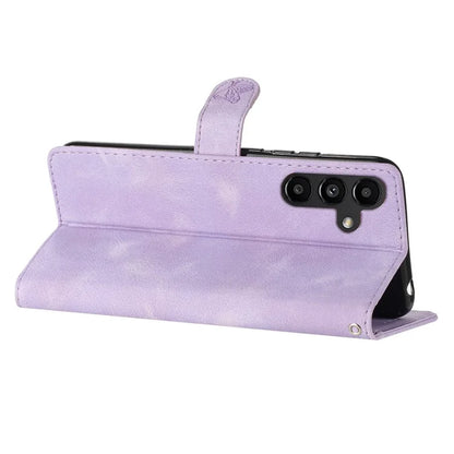 For Samsung Galaxy A05s 4G Case Magnetic PU Leather Imprinted Wallet Phone Protector
