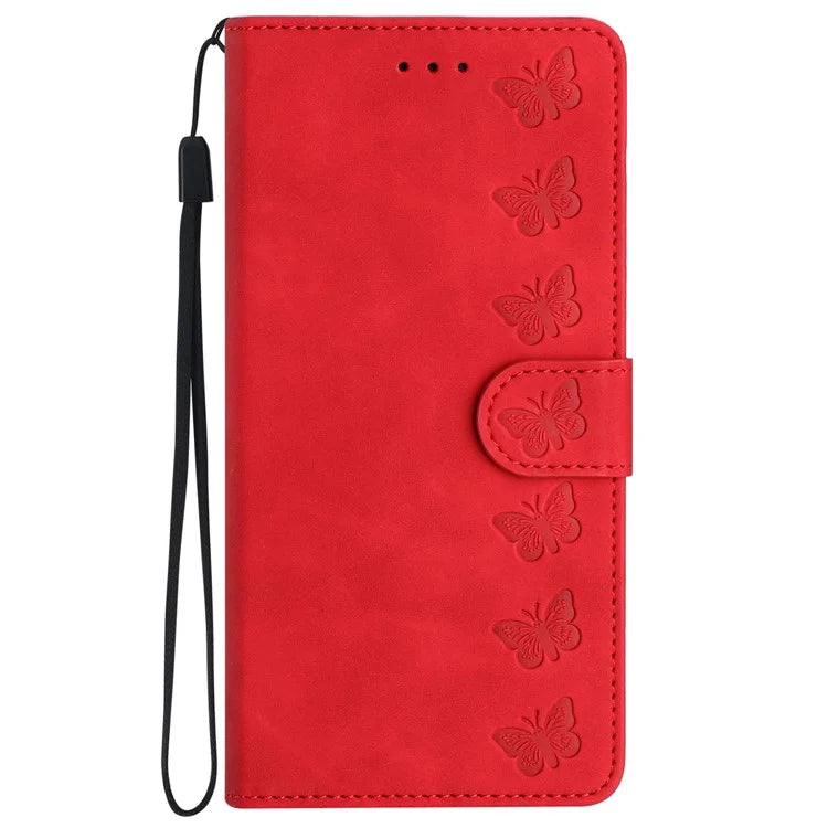 For Samsung Galaxy A05 4G Case Imprinted Butterfly PU Leather Smart Phone Wallet Cover