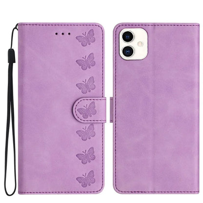 For Samsung Galaxy A05 4G Case Imprinted Butterfly PU Leather Smart Phone Wallet Cover