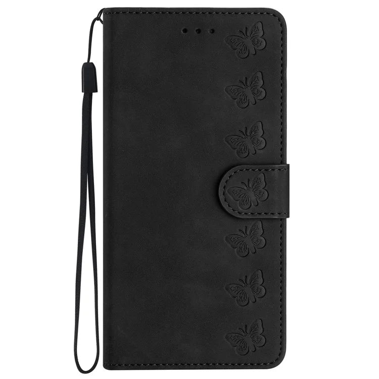 For Samsung Galaxy A05 4G Case Imprinted Butterfly PU Leather Smart Phone Wallet Cover