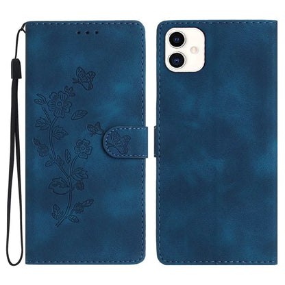 For Samsung Galaxy A05 4G Case Anti-drop Imprinted Flower Magnetic Leather Wallet Cell Phone Cover