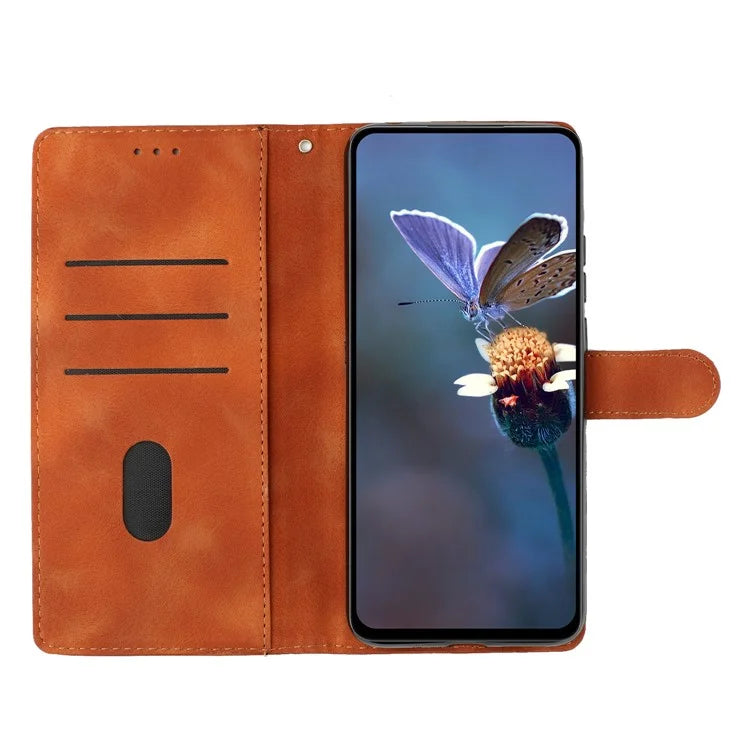 For Samsung Galaxy A05 4G Case Anti-drop Imprinted Flower Magnetic Leather Wallet Cell Phone Cover