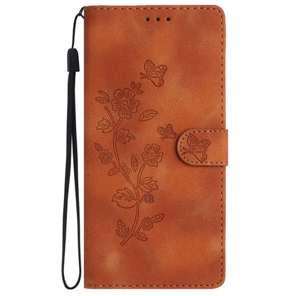 For Samsung Galaxy A05 4G Case Anti-drop Imprinted Flower Magnetic Leather Wallet Cell Phone Cover