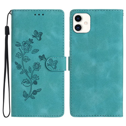 For Samsung Galaxy A05 4G Case Anti-drop Imprinted Flower Magnetic Leather Wallet Cell Phone Cover