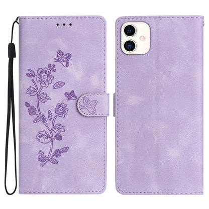 For Samsung Galaxy A05 4G Case Anti-drop Imprinted Flower Magnetic Leather Wallet Cell Phone Cover