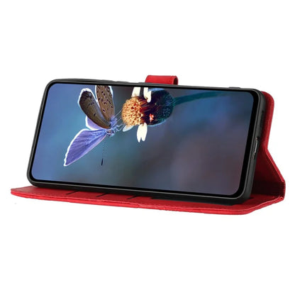 For Samsung Galaxy A05s 4G PU Leather Wallet Phone Cover Flowers Imprinted Flip Stand Phone Case
