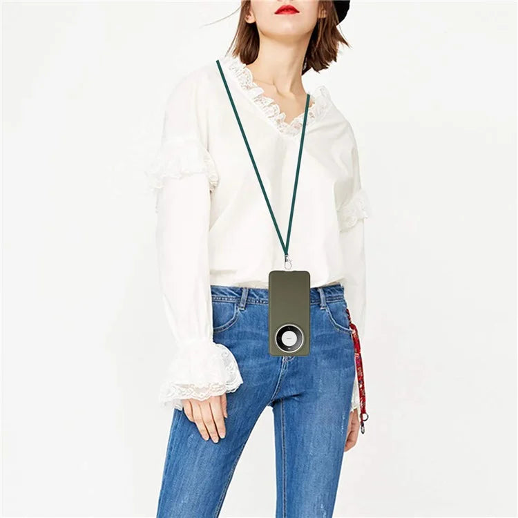 For Huawei Mate 60 Case Biodegradable Wheat Straw+TPU Magnetic Cell Phone Protector with Lanyard
